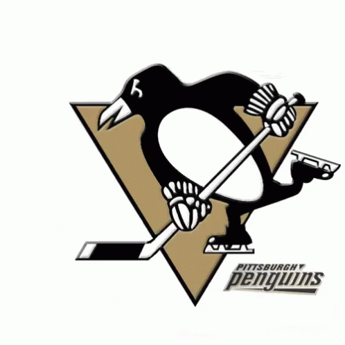 A Logo For The Pittsburgh Penguins Hockey Team GIF