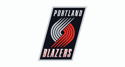 A Logo For The Portland Blazers Basketball Team GIF