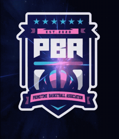 A Logo For The Primetime Basketball Association Is Shown GIF