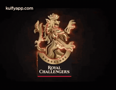 A Logo For The Royal Challengers Bangalore Cricket Team GIF