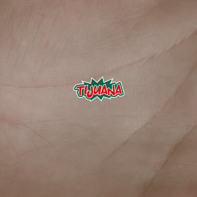 A Logo For Tijuana Is Displayed On A Brown Surface GIF