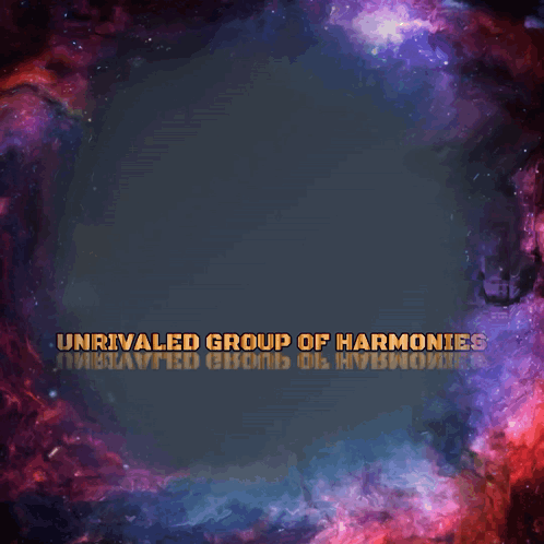 A Logo For Ugh Unrivaled Group Of Harmonics GIF