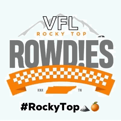 A Logo For Vfl Rocky Top Rowdies GIF