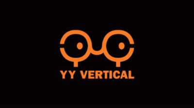 A Logo For Yy Vertical With A Black Background GIF