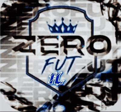A Logo For Zero Fut With A Blue Crown GIF