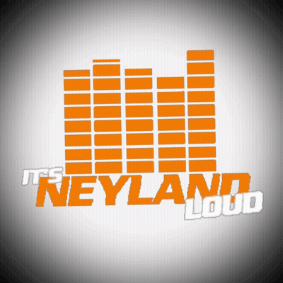 A Logo That Says It 'S Neyland Loud In Orange GIF