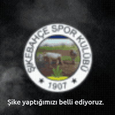 A Logo That Says ' Sikebahce Spor Kulübü ' On It GIF