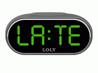 A Loly Digital Clock Displays The Time As 10:16 GIF