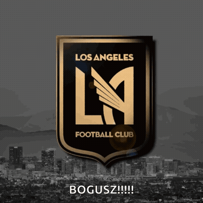 A Los Angeles Football Club Logo On A Gray Background GIF