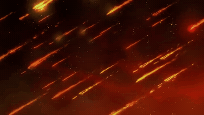 A Lot Of Fire Is Falling From The Sky . GIF