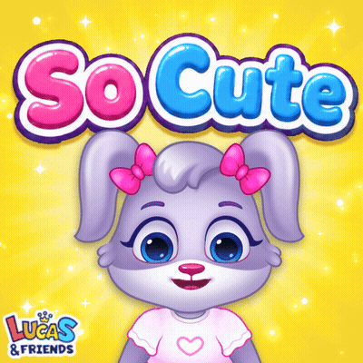 A Lucas And Friends Advertisement With A Bunny GIF