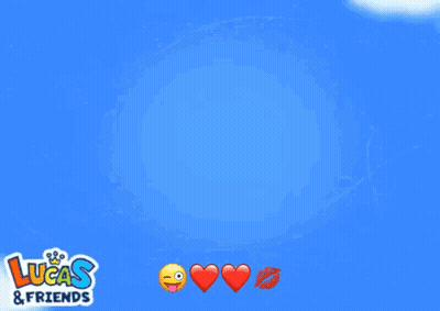 A Lucas And Friends Advertisement With A Plane GIF