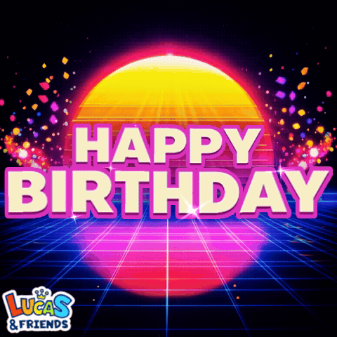 A Lucas And Friends Birthday Greeting Card GIF