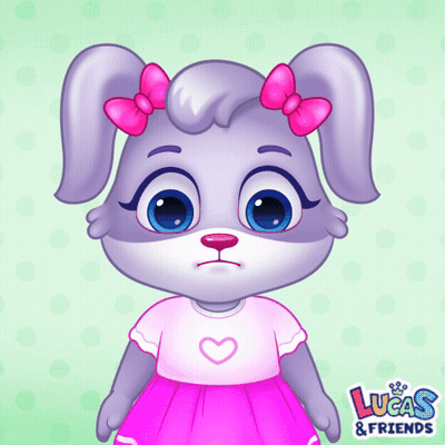 A Lucas And Friends Cartoon Of A Rabbit Girl GIF