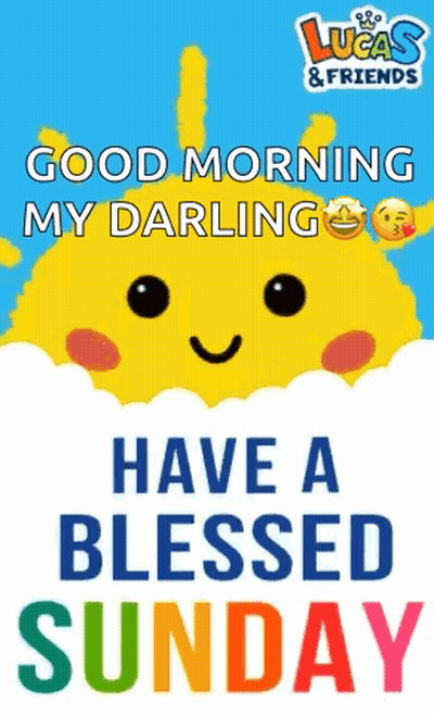 A Lucas And Friends Poster With A Smiling Sun On It GIF