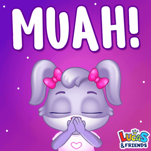 A Lucas And Friends Sticker With A Cartoon Bunny GIF