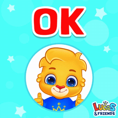 A Lucas And Friends Sticker With A Lion Giving The Ok Sign GIF
