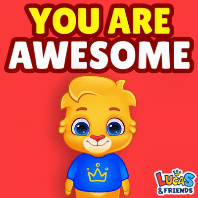 A Lucas & Friends Advertisement With A Cartoon Character GIF