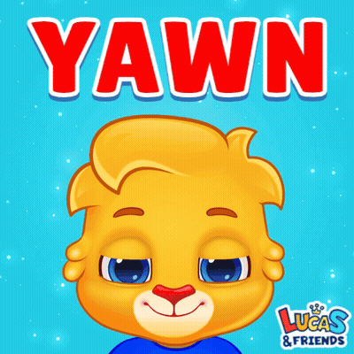 A Lucas & Friends Advertisement With A Cartoon Character GIF