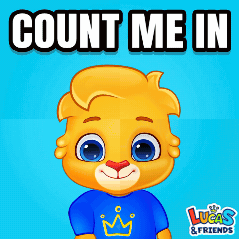 A Lucas & Friends Advertisement With A Cartoon Character GIF