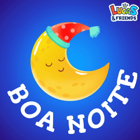 A Lucas & Friends Advertisement With A Sleeping Moon GIF
