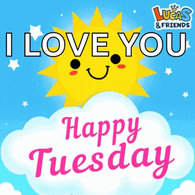 A Lucas & Friends Greeting Card With A Smiling Sun GIF