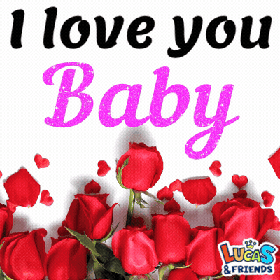 A Lucas & Friends Greeting Card With Red Roses GIF