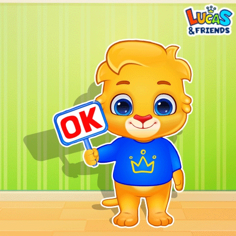 A Lucas & Friends Sticker Of A Bear Holding An Ok Sign GIF