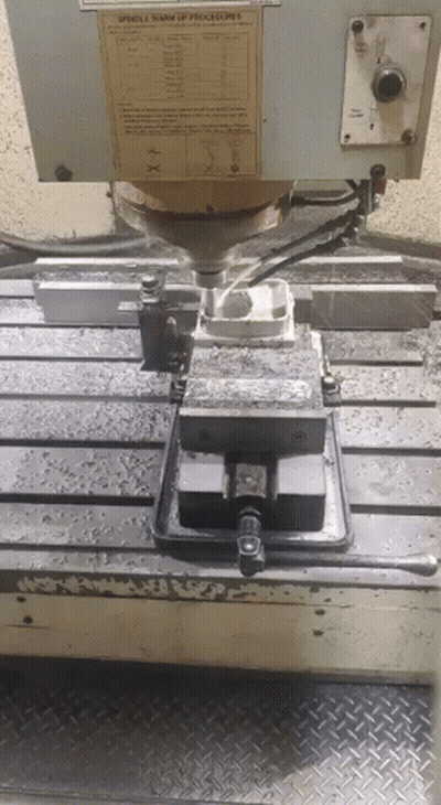 A Machine That Says Stencil Warm Up Procedures On The Back GIF
