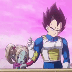 A Man And A Girl Are Standing Next To Each Other . GIF