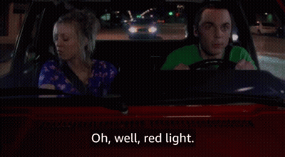 A Man And A Woman Are In A Car And The Man Is Saying " And Slowly Apply The Brake " .. GIF