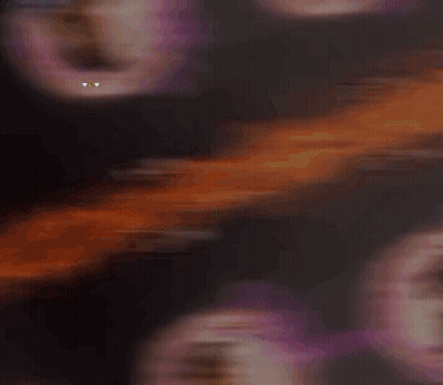 A Man And A Woman Are In Purple Circles In A Video Game .. GIF
