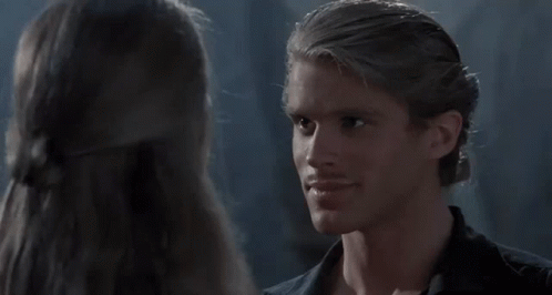 A Man And A Woman Are Looking At Each Other And The Man Says " Everything Clear To You " GIF