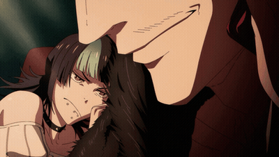 A Man And A Woman Are Looking At Each Other And The Woman Has Tears Running Down Her Face GIF