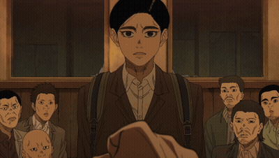 A Man And A Woman Are Looking At Each Other And The Woman Is Asking The Man What Do You Think Would Have Happened GIF