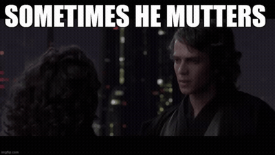A Man And A Woman Are Looking At Each Other With The Caption " Then Another Word And Then " More " GIF
