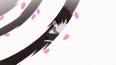 A Man And A Woman Are Standing Back To Back With Their Backs To The Camera GIF