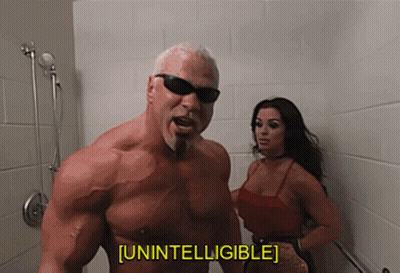 A Man And A Woman Are Standing In A Bathroom And The Man Is Saying [ Unintelligible ] GIF