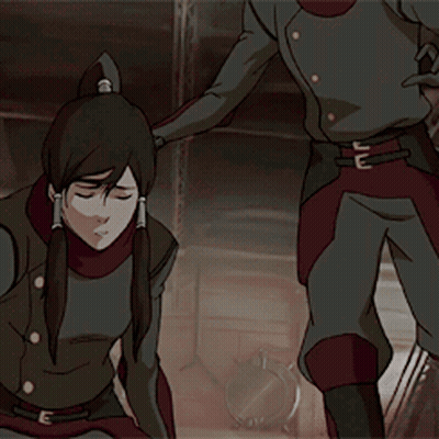 A Man And A Woman Are Standing Next To Each Other In A Cartoon GIF