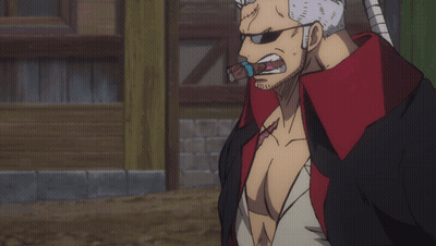 A Man And A Woman Are Standing Next To Each Other In A Cartoon Scene GIF