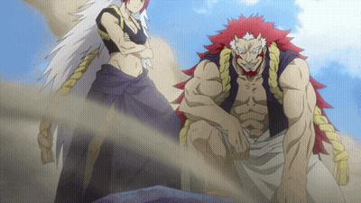 A Man And A Woman Are Standing Next To Each Other With Their Arms Crossed GIF