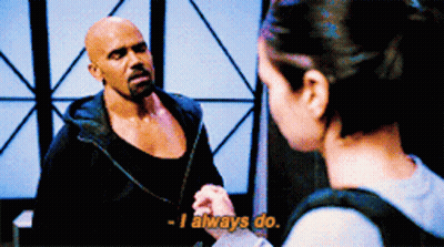 A Man And A Woman Are Talking And The Man Is Saying I Always Do GIF