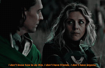 A Man And A Woman Are Talking And The Woman Says I Don 'T Know How To Do This I Don 'T Have Friends GIF