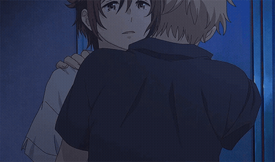 A Man And A Woman Hugging Each Other With The Woman Wearing A Bracelet On Her Wrist GIF