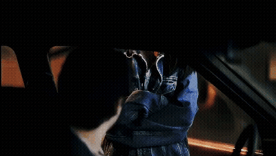 A Man And A Woman In A Car With I Know What You 'Re Trying To Do GIF