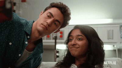 A Man And A Woman In A Hospital Room With Netflix Written On The Bottom Right GIF
