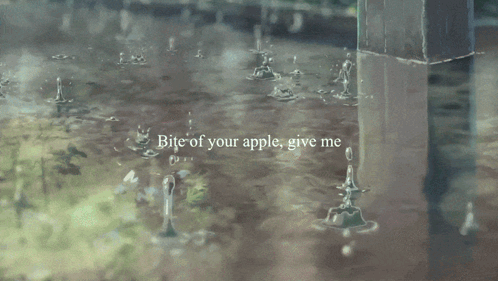 A Man And A Woman Sit On A Bench Under A Tree With An Umbrella GIF