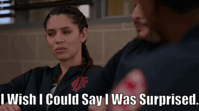 A Man And A Woman Sitting Next To Each Other With The Woman Saying I Wish I Could GIF
