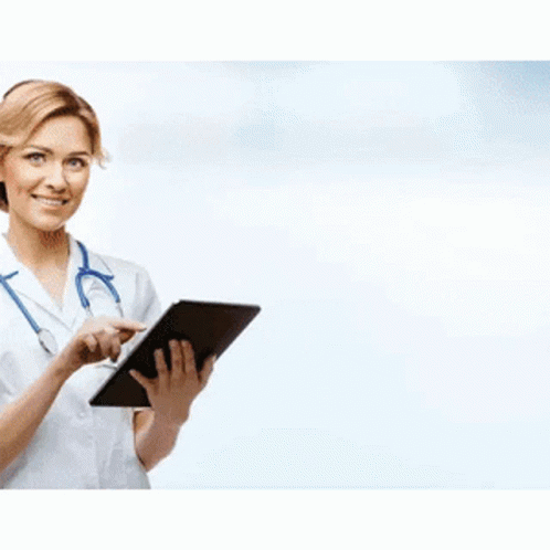 A Man And A Woman Wearing Surgical Masks And Gloves Are Giving A Thumbs Up GIF
