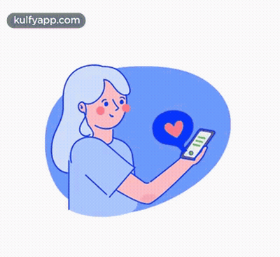 A Man And Woman Are Looking At A Cell Phone Together GIF